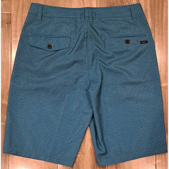 New Mens Rip Curl Boardwalks Heather Blue Wicking Hybrid Chino Shorts 30 - Picture 2 of 2
